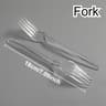 Disposable Plastic Cutlery Set With Transparent Plastic Utensils For Weddings  Events 8