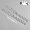 Disposable Plastic Cutlery Set With Transparent Plastic Utensils For Weddings  Events 6