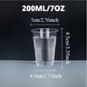 Premium Clear Disposable Plastic Cups For Drinks  Parties Bulk Household Tableware 7