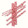 Strawberry Birthday Party Straws Set for Kids Fruit Themed Celebrations