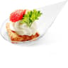 Premium Tear Drop Mini Appetizer Plates  Reusable Plastic Tasting Spoons Set 7