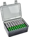 Battery Box Organizer, Holds 72 AA/AAA Batteries, Durable Storage Case Garage Container for Home & Travel