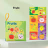Soft Baby Visual Stimulus Cloth Book, Interactive Sensory Activity Fabric Book for Montessori Early Educational Learning