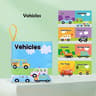 Soft Baby Visual Stimulus Cloth Book, Interactive Sensory Activity Fabric Book for Montessori Early Educational Learning
