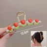 Sweet Bloom Flower Hair Claw Clip for Women Cute Shark Hair Clip Ponytail Hair Accessory