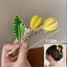 Sweet Bloom Flower Hair Claw Clip for Women Cute Shark Hair Clip Ponytail Hair Accessory