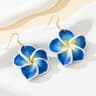 Tulip Stud Earrings with Pearl & Zircon Floral Design for Women