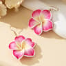 Tulip Stud Earrings with Pearl & Zircon Floral Design for Women