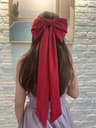 Elegant Satin Bow Hair Clip Style Bow Barrette For Ponytails  Half Up Hairstyles 8