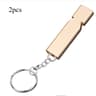 Aluminum Emergency Survival Whistle Camping Safety Signal Keychain