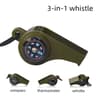 Survival Whistle With Compass Thermometer  LED Emergency Camping Safety Tool 5