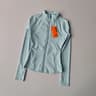 Women's Yoga Jacket Slim Fit Quick Dry Workout Jacket with Stand Collar, Thumb Holes & Zip Pockets