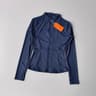 Women's Yoga Jacket Slim Fit Quick Dry Workout Jacket with Stand Collar, Thumb Holes & Zip Pockets