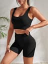 Seamless Workout Set For Women Quick Dry High Waisted Yoga  Fitness Outfit 9