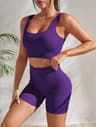 Seamless Workout Set For Women Quick Dry High Waisted Yoga  Fitness Outfit 10