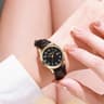 Luxury Women's Watch with Leather Strap Watch Design & Date Display