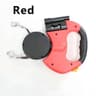 Dual Retractable Dog Leash with LED Flashlight for Dogs Tangle Free Dog Leash
