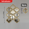 Moroccan Acrylic Wall Mirror Peel and Stick Decorative Mirror Set for Bathroom, Hallway & Living Room