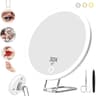 Magnifying Mirror with LED Light Travel Makeup Mirror & Precision Tweezers Set