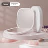 Portable LED Makeup Mirror with Light Double Sided Folding Travel Compact Mirror