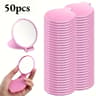 Portable Folding Makeup Mirror 50 Pack Compact Travel Pocket Mirrors for Beauty, Skincare & On the Go Touch Ups