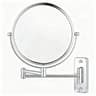 Rechargeable Wall Mounted Makeup Mirror with LED Light, Magnifying Mirror, Double-Sided Vanity Mirror