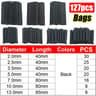Heat Shrink Tubing Kit 21 Flame Retardant Wire Insulation And Cable Protection Sleeves 12
