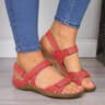 BreezyStep Comfortable Sandals for Women – Breathable Open Toe Flat Summer Walking Sandals