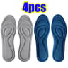 Memory Foam Orthopedic Insoles With Shock Absorbing Breathable Cushion 4pcs 7