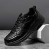 Mens Breathable Leather Casual Sneakers Non Slip Everyday Walking Shoes 6
