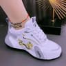 Womens Waterproof Platform Sneakers Lightweight Breathable Leather Casual Walking Shoes 7