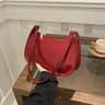 Retro PU Leather Underarm Shoulder Bag for Women