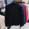Mens Diamond Pattern Knit Sweater Casual Crew Neck Pullover 6