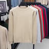 Mens Diamond Pattern Knit Sweater Casual Crew Neck Pullover 8
