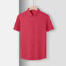 Wrinkle Resistant Mens Business Casual Short Sleeve Shirt 8