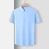 Wrinkle Resistant Mens Business Casual Short Sleeve Shirt 11