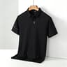 Mens Letter Print Polo Shirt Casual Business Short Sleeve Top 11