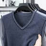 Classic Men's Sweater Vest Warm Casual Sleeveless Knitwear for Autumn Winter
