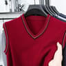 Classic Men's Sweater Vest Warm Casual Sleeveless Knitwear for Autumn Winter
