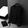 Men's Waffle Knit Sweatshirt Slim Fit Crew Neck Pullover