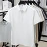 Men's Breathable Wrinkle Resistant Polo Shirt for Business Casual Wear
