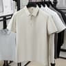Men's Breathable Wrinkle Resistant Polo Shirt for Business Casual Wear