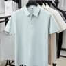 Men's Breathable Wrinkle Resistant Polo Shirt for Business Casual Wear