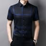 Mens Wrinkle Resistant Short Sleeve Business Casual Shirt