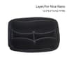 Felt Purse Organizer Insert With Zipper For Nice Nano Mini BB 17