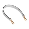 PU Leather Bag Strap Short Replacement Purse Strap with Gold Buckles