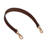 PU Leather Bag Strap Short Replacement Purse Strap with Gold Buckles