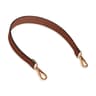 PU Leather Bag Strap Short Replacement Purse Strap with Gold Buckles