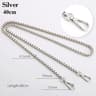 Elegant Metal Purse Chain Strap Replacement for Handbags and Shoulder Bags