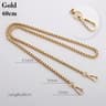 Elegant Metal Purse Chain Strap Replacement for Handbags and Shoulder Bags